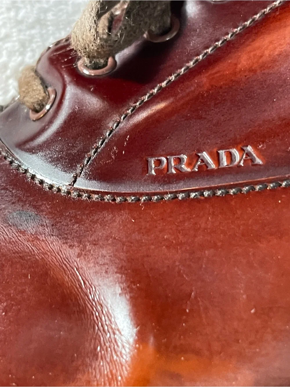 Prada classic burgundy